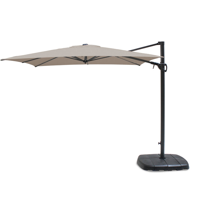 Kettler 2.5m Free Arm Parasol Grey Frame, Canopy in 2 Colours