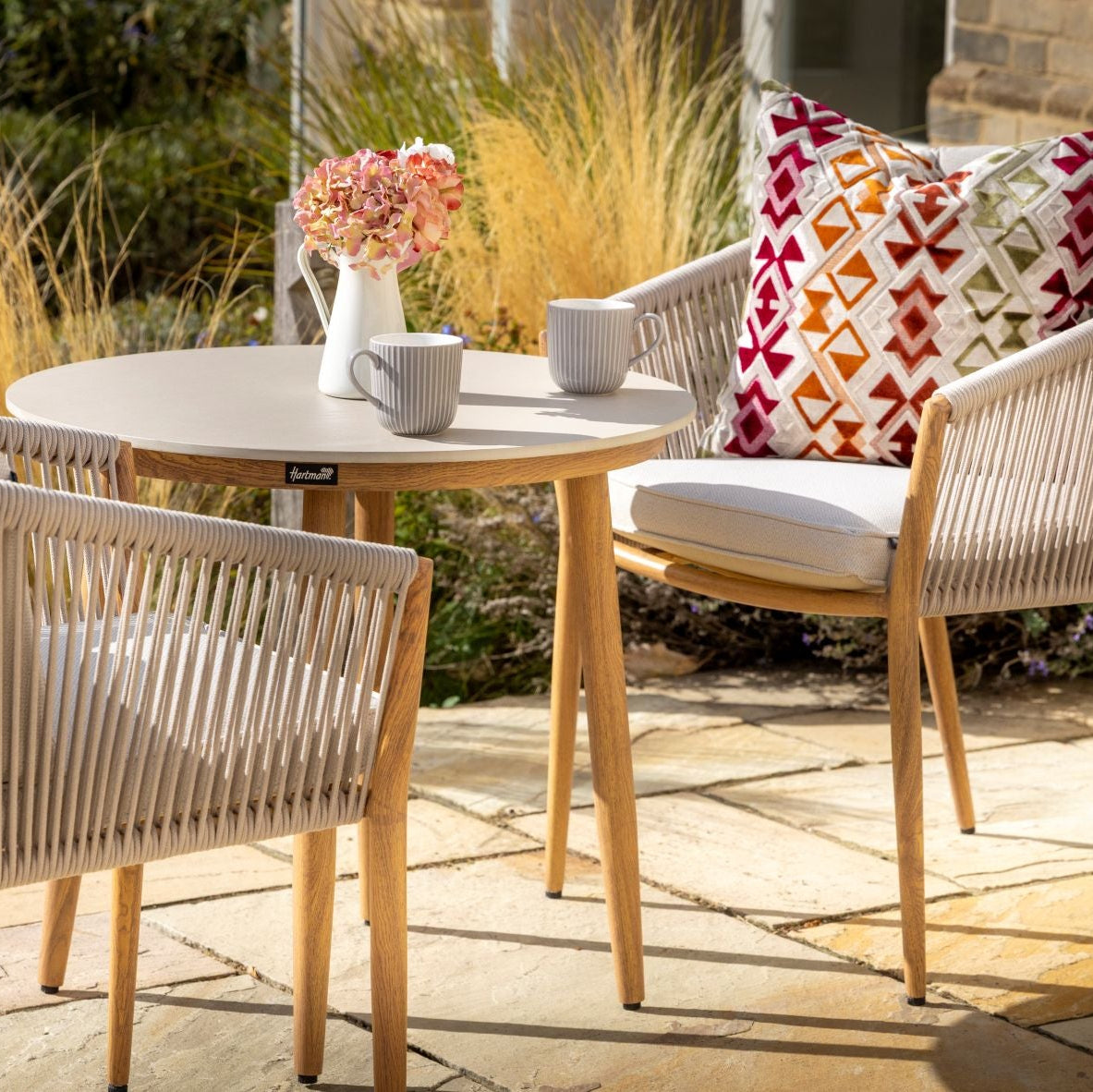 Hartman Portico Bistro Set in Teak Folie / Powder