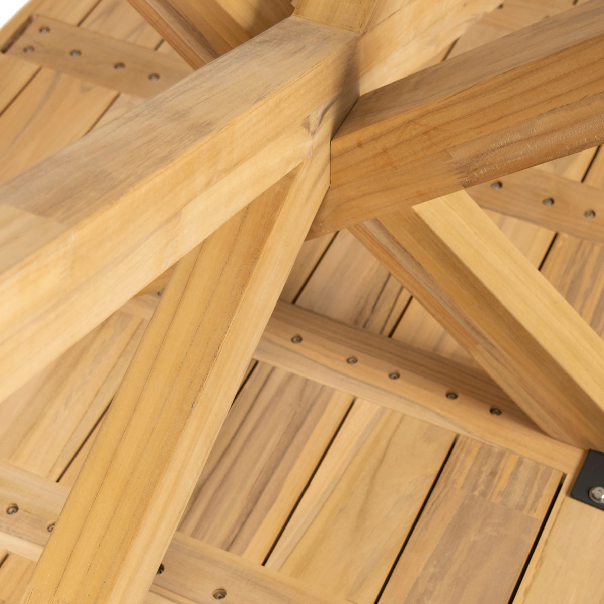 Prado 6 Seat Dining Set with lazy susan & Barista Stacking Chairs (Display Model)