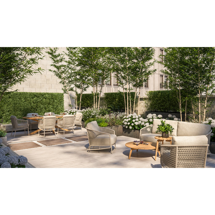 Puccini Garden Dining Set with Prado Ellipse Table