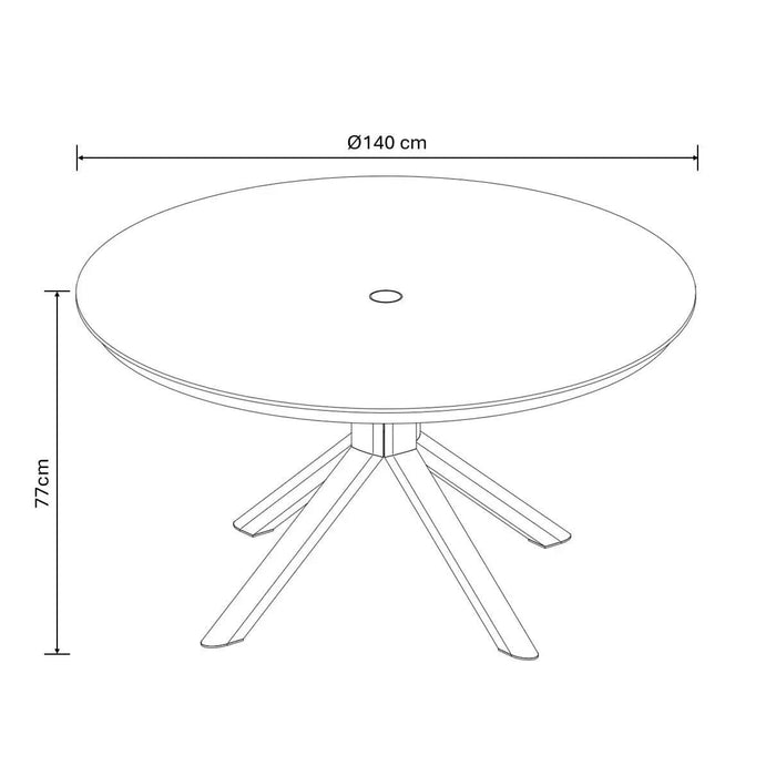 Hartman Portico 6 Seat Round Dining Set