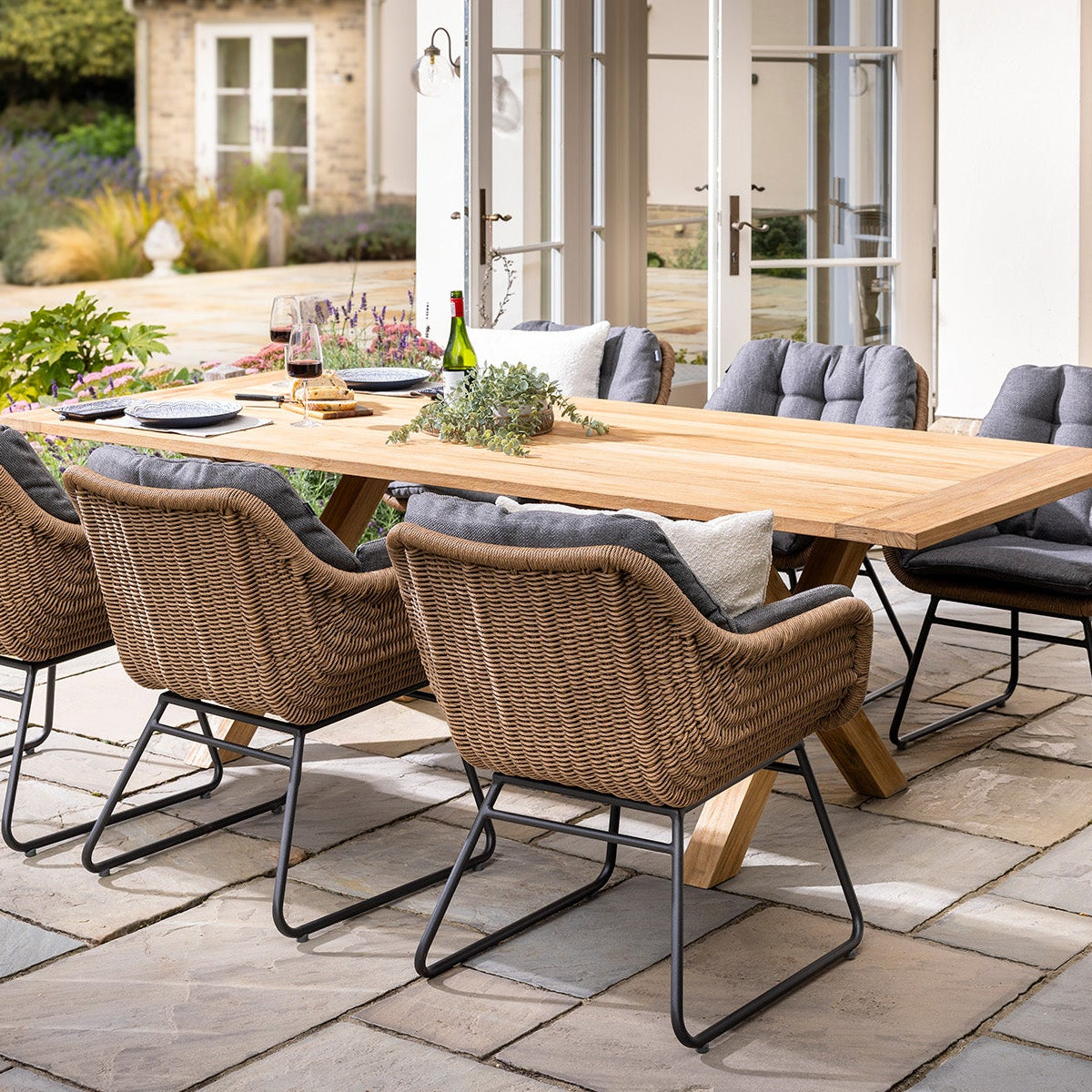 Hartman Rayo 6 Seat Regis Teak Dining Set
