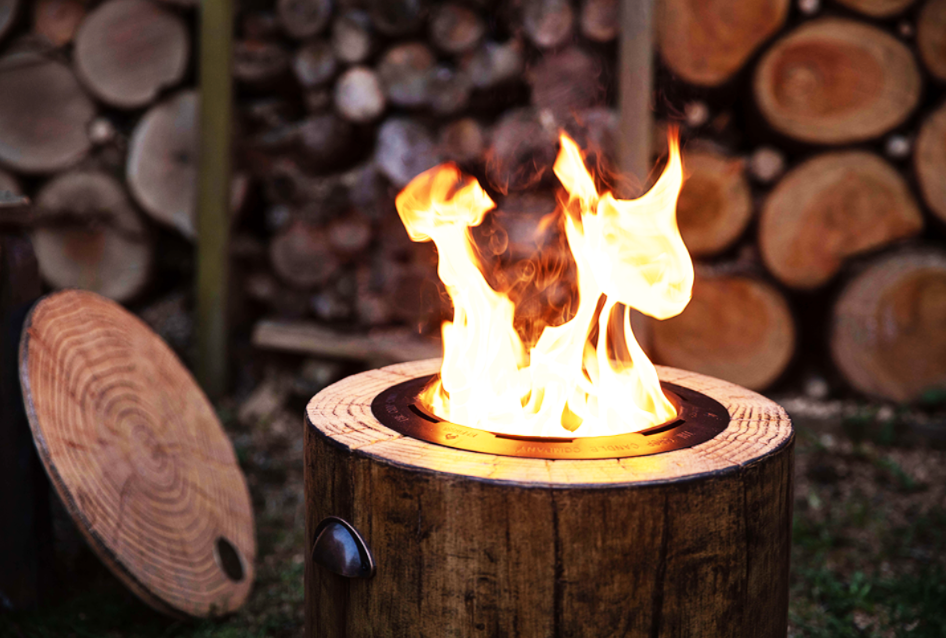 El Fuego Eco Firepit with fuel pack