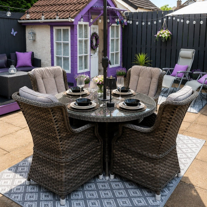 Mid Ulster Garden Centre Amalfi 4 Seater Dining Set