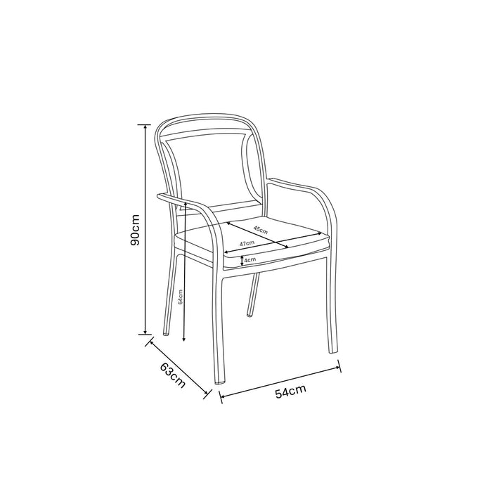 Hartman Tuscany 6 Seat Round Complete Dining Set (ex-display)