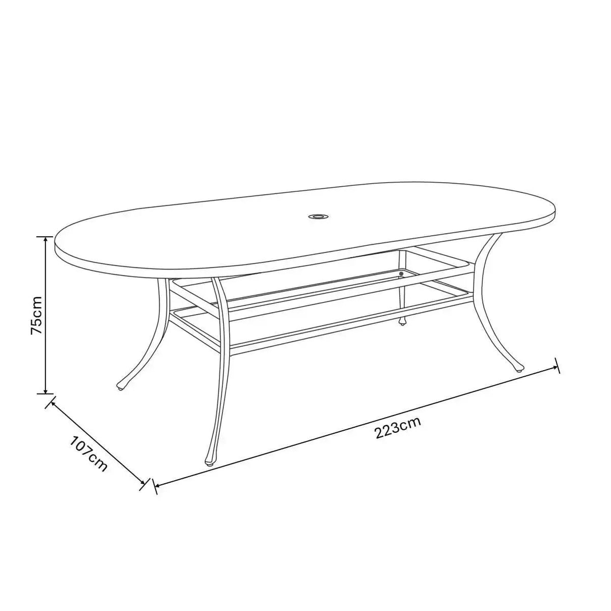 Hartman Berkeley 8 Seater Oval Set in Bronze