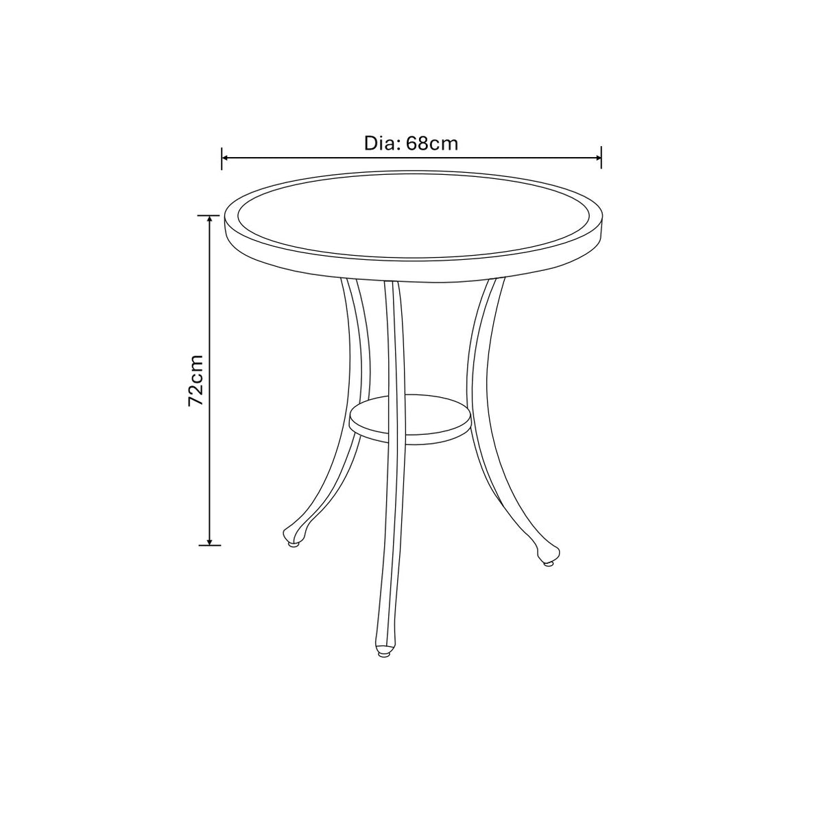 Hartman Berkeley Bistro Set in Maize