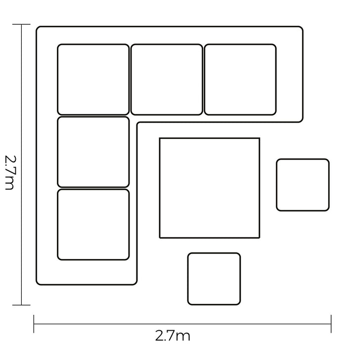 Hartman Sonas Square Corner Platform Set (ex-display)