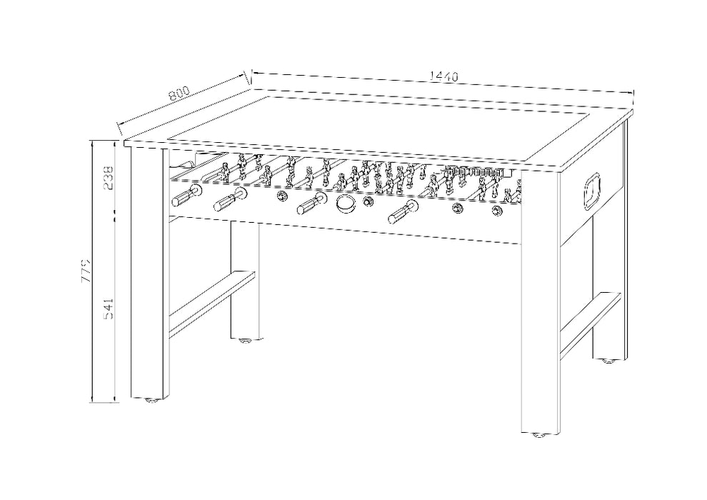 Hartman Toca 2 Seat Sofa Lounge Set with Football Coffee Table
