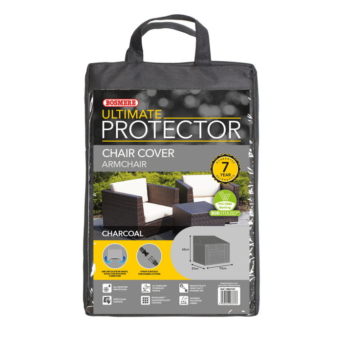 Bosmere Ultimate Protector Modular Armchair Cover M, Charcoal