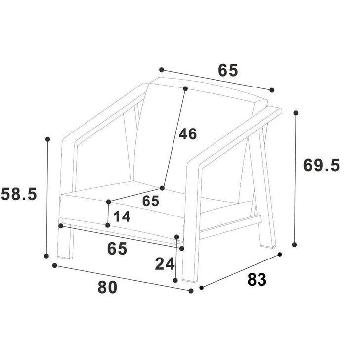 Hartman Alora 2 Seater Lounge Set in Sage Green