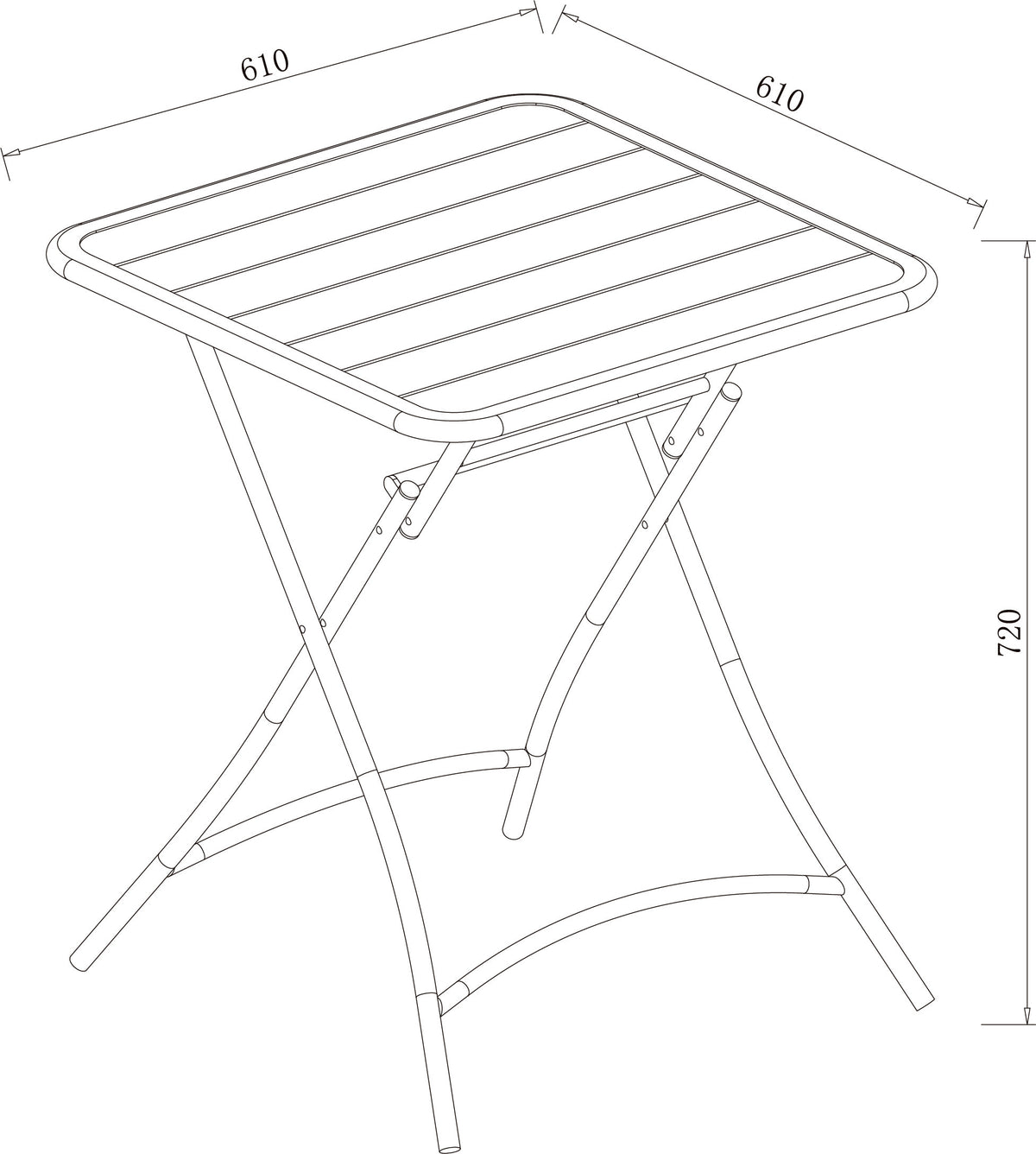 Hartman Urban Folding Bistro Set in Latte / Ivory