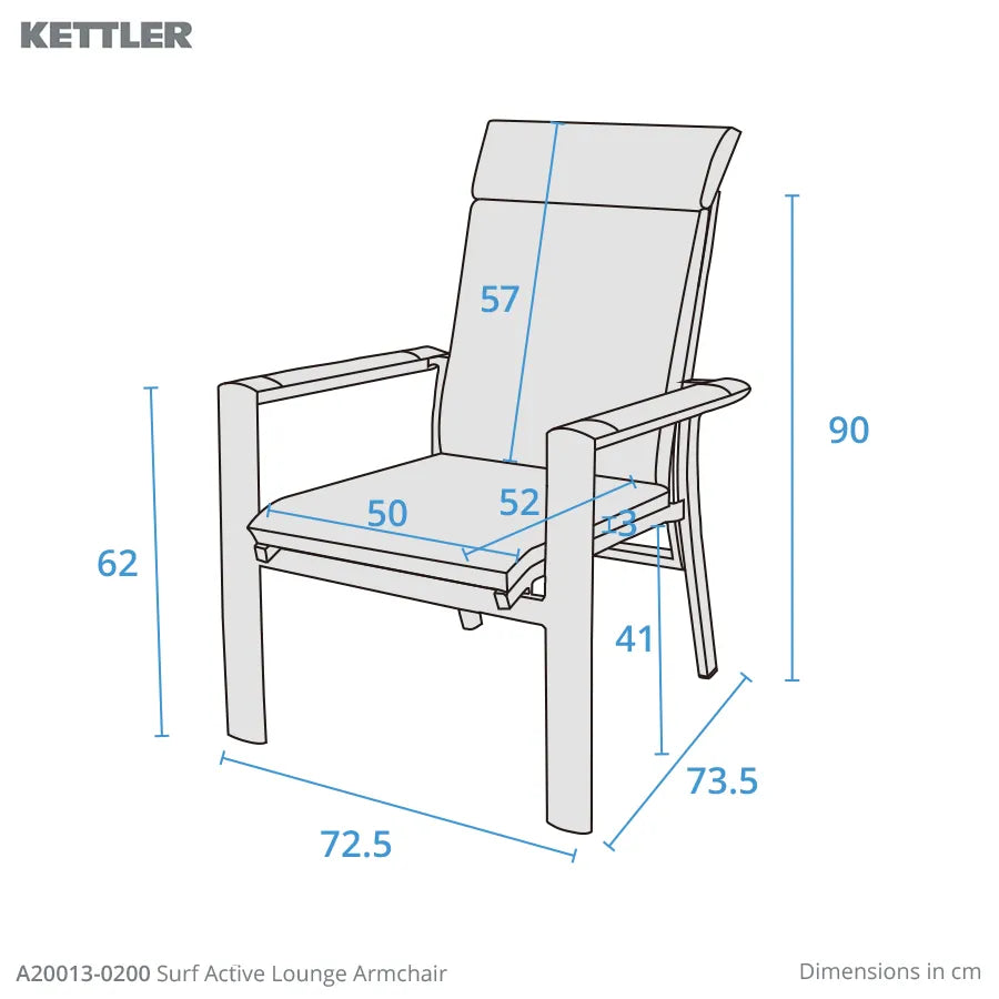 Kettler Surf Active 4 Seat Lounge Set (Ex-Display)