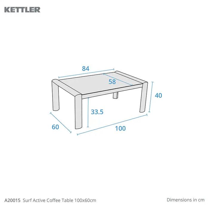 Kettler Surf Active 4 Seat Lounge Set (Ex-Display)