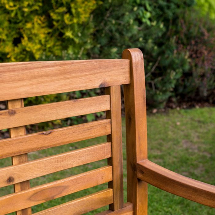 Alexander Rose Lakeside Acacia Bracket 4ft Bench