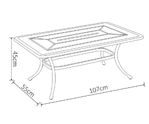 Hartman Amalfi 2 Seat Lounge Set in Bronze