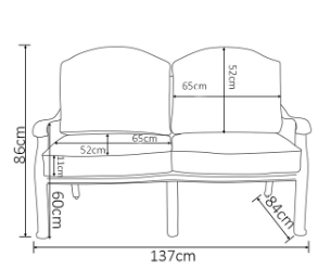 Hartman Amalfi 2 Seat Lounge Set in Bronze