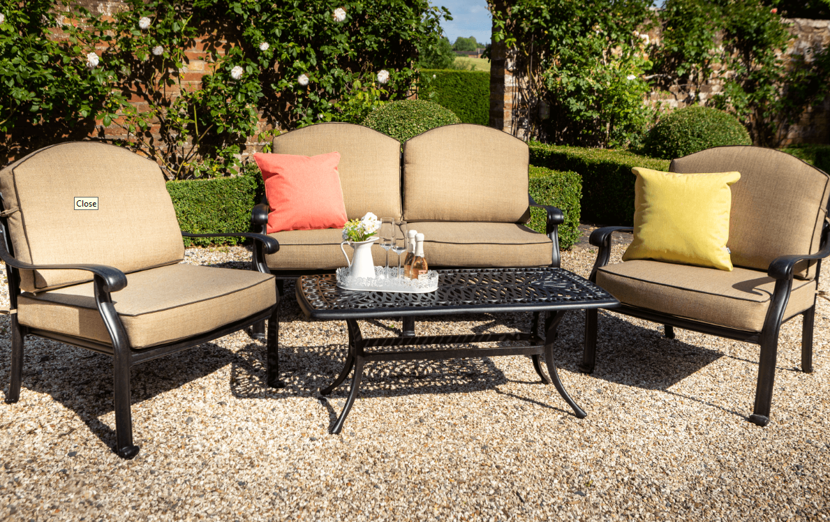 Hartman Amalfi 2 Seat Lounge Set in Bronze