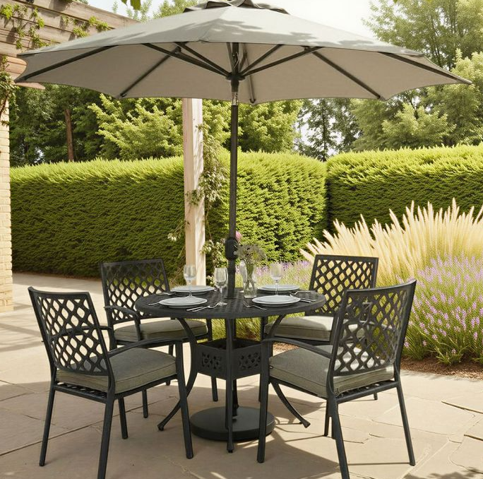 Hartman Avebury 4 Seater Round Set in Antique Moss