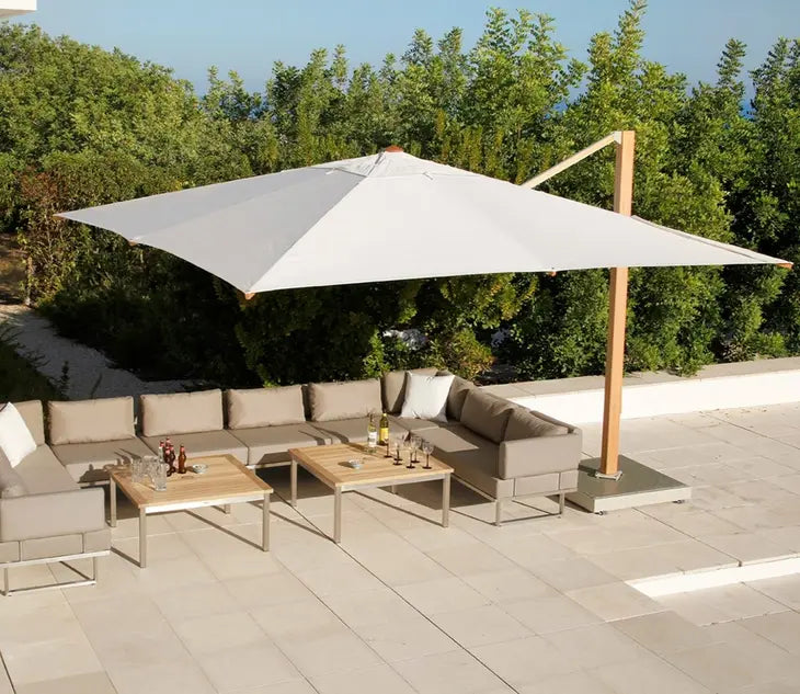 Barlow Tyrie Napoli 4m Cantilever Parasol with Base (Display Model)