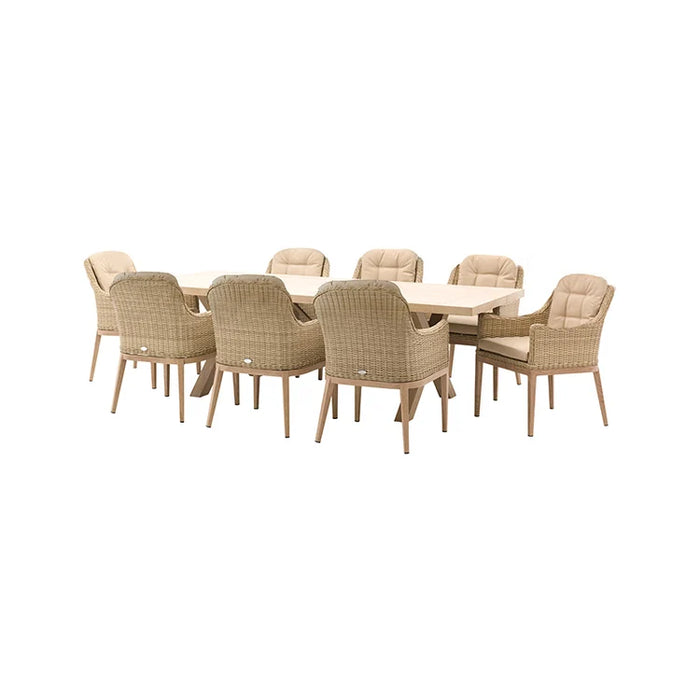 Bramblecrest Monterey Deluxe Vogue 8 Seat Rectangle Dining Set