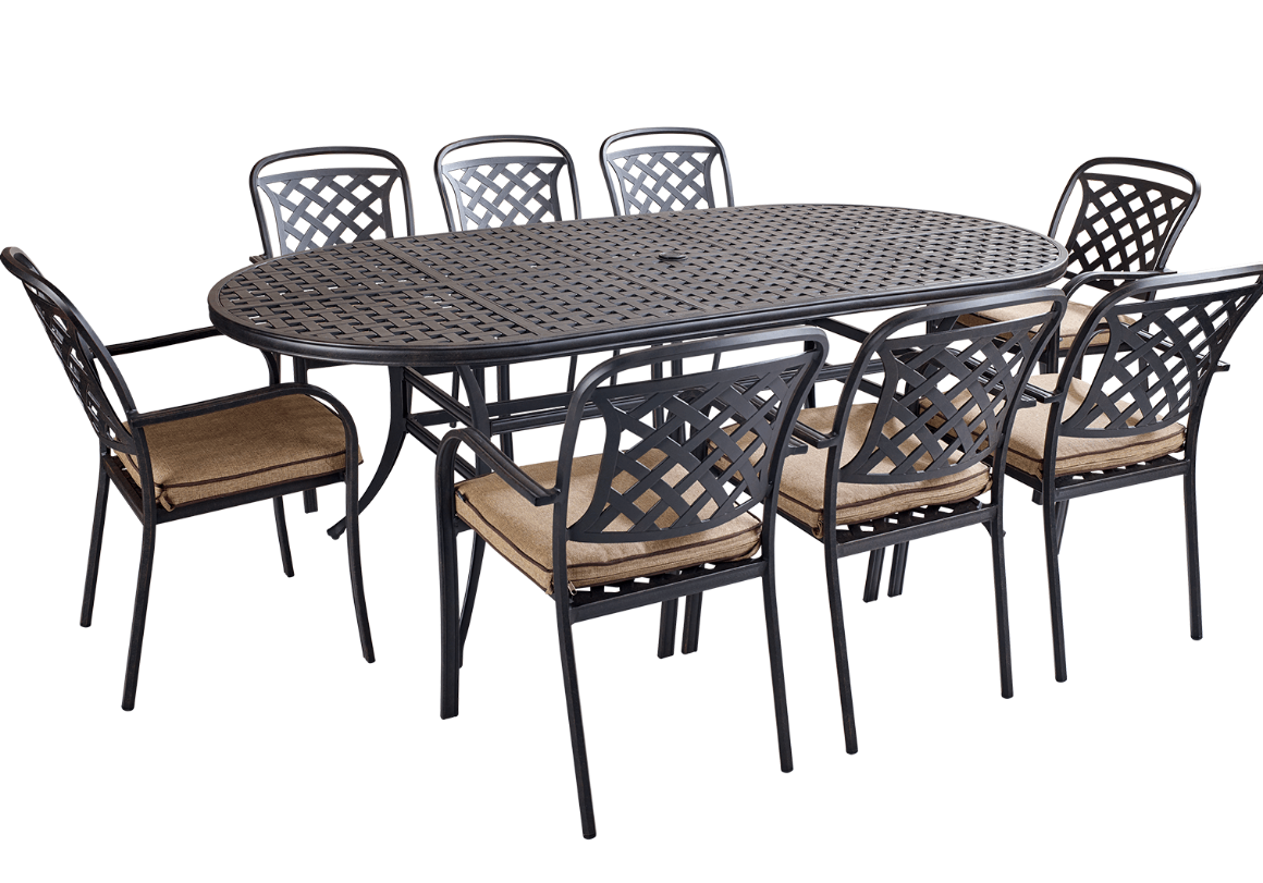 Hartman Berkeley 8 Seater Oval Set in Bronze