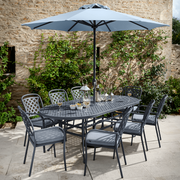 Hartman Berkeley 8 Seater Oval Set in Antique Grey