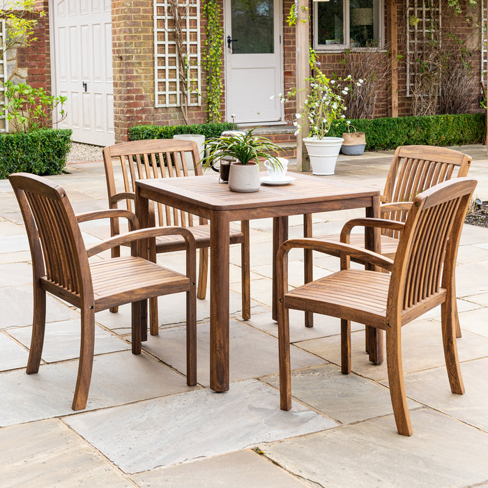 Alexander Rose Bolney 4 Seater Square Dining Set