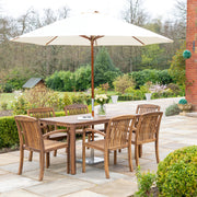 Alexander Rose Bolney 6 Seater Rectangular Dining Set