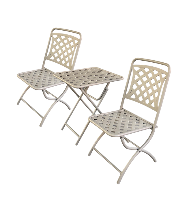 Hartman Berkeley Folding Bistro Set in Maize