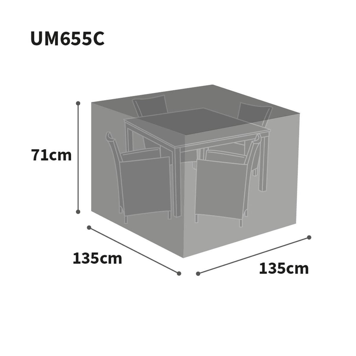 Bosmere Ultimate Protector Modular Cube 4 Seat Set Cover S, Charcoal