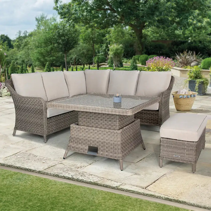 Kettler Charlbury Signature Casual Dining Mini Corner Set with High / Low Table
