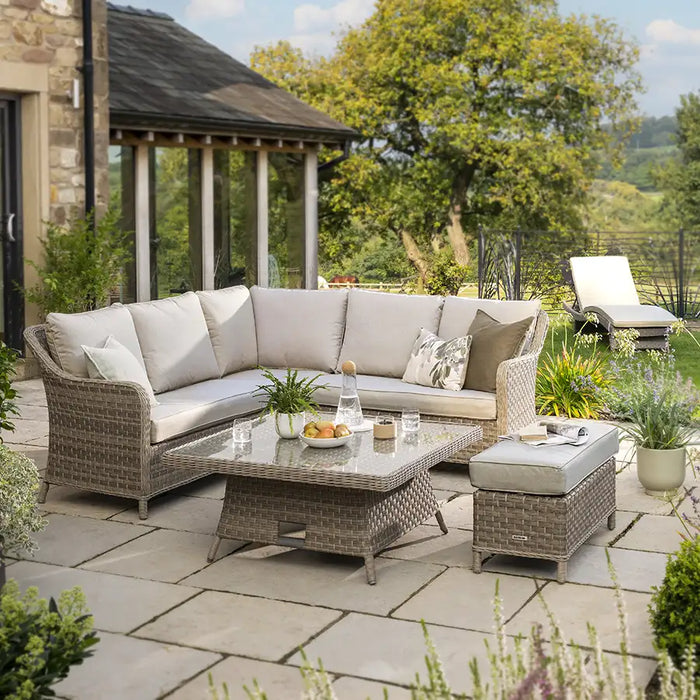 Kettler Charlbury Signature Casual Dining Mini Corner Set with High / Low Table