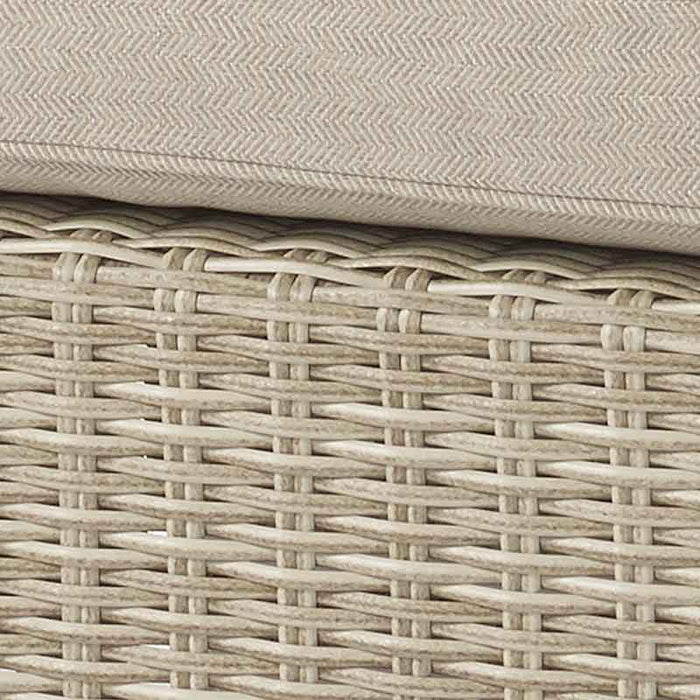 Bramblecrest Chedworth 2 Seat Recliner Companion Set in Sandstone Rattan