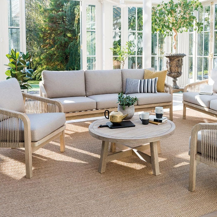 Kettler Cora Rope 3 Seater Sofa  Lounge Set