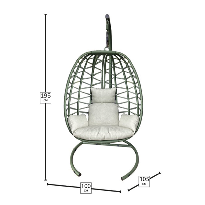 Bramblecrest Santiago Foldable Single Hanging Cocoon - Sage