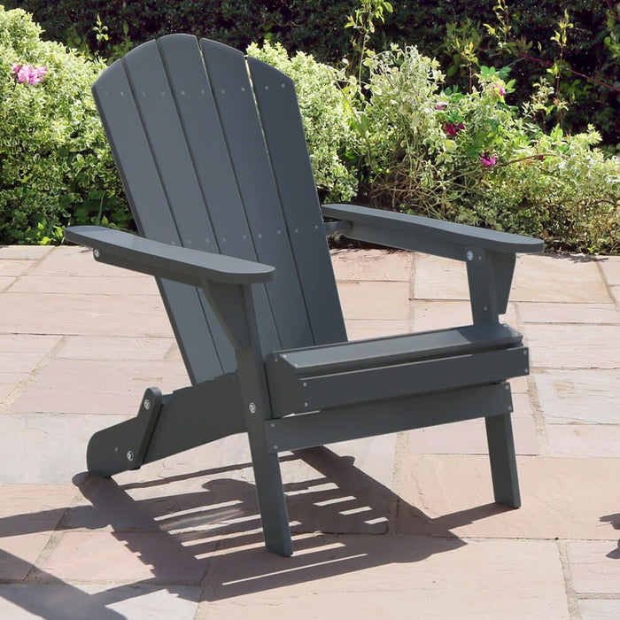 Zest JASMINE FOLDING CHAIR - Dark Grey & Light Grey (ex-display)