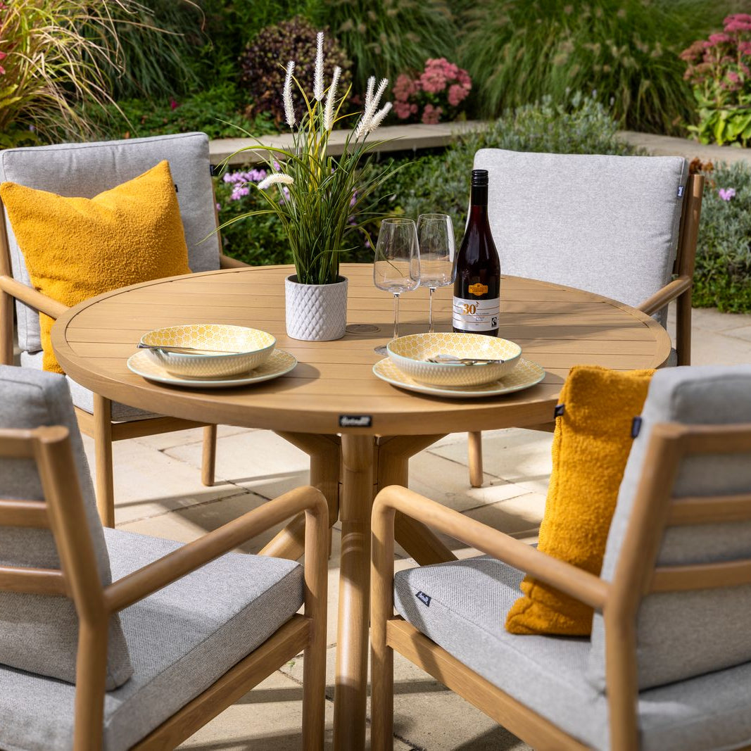 Hartman Sahara 4 Seater Round Dining Set