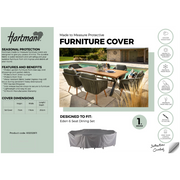 Hartman Sahara 6 Seater Round Dining Set Cover
