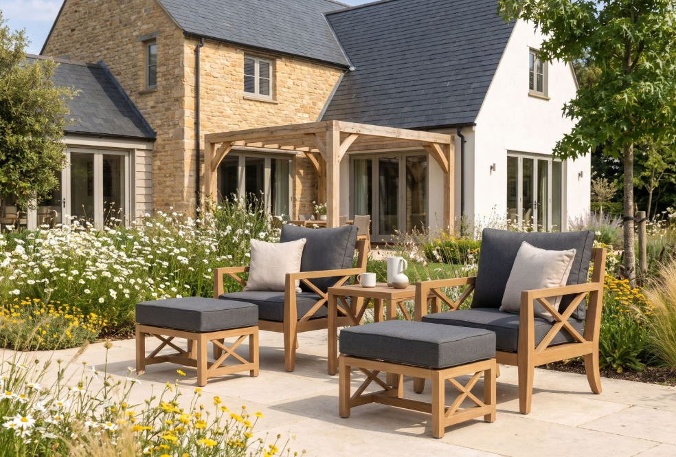 Hartman Elba Companion Set in Larch Folie / Grey Harris