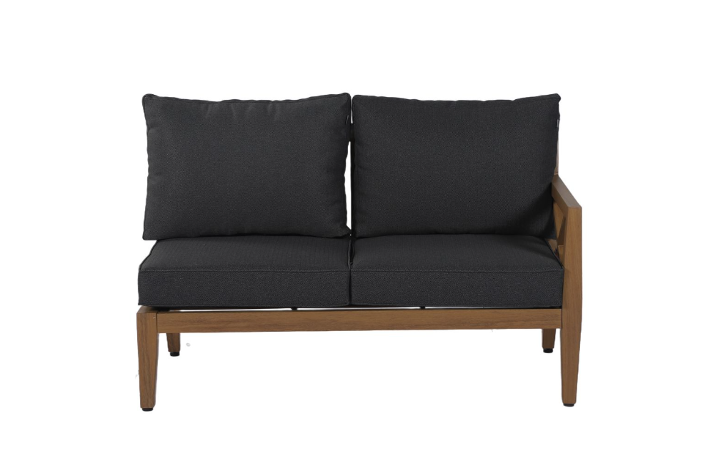 Hartman Elba Rectangular Corner Lounge Set in Larch Folie / Grey Harris