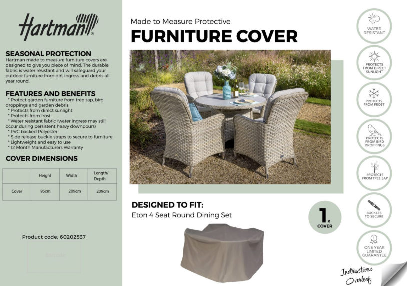 Hartman Eton 4 Seat Round Cover