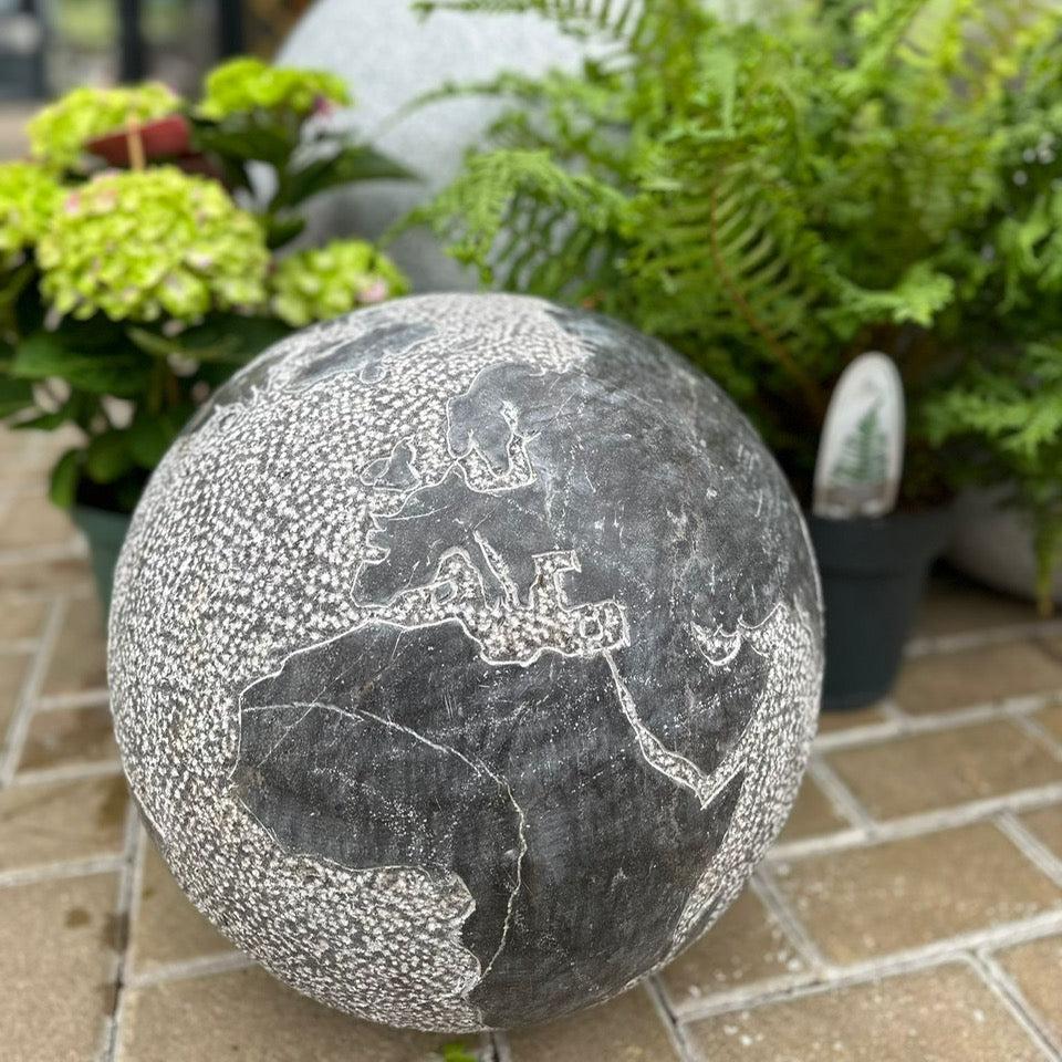 Blue Limestone Atlas Garden 400mm Sphere