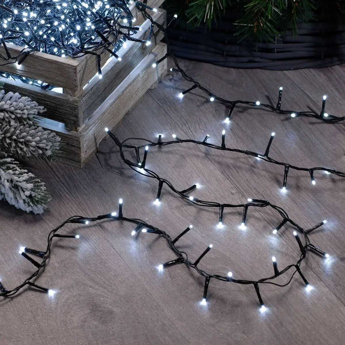 Festive Compact LED Lights White 1000
