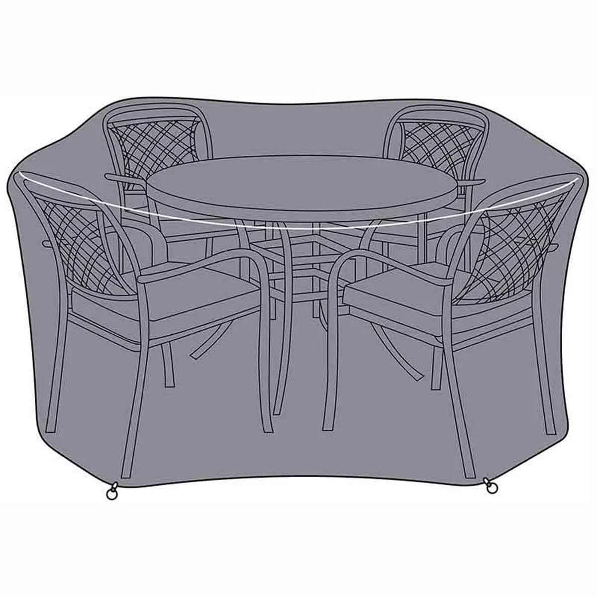 Hartman Sahara 4 Seat Round Dining Set Cover