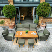 Hartman Eden 3 Seat Sofa Lounge Set in Juniper Green