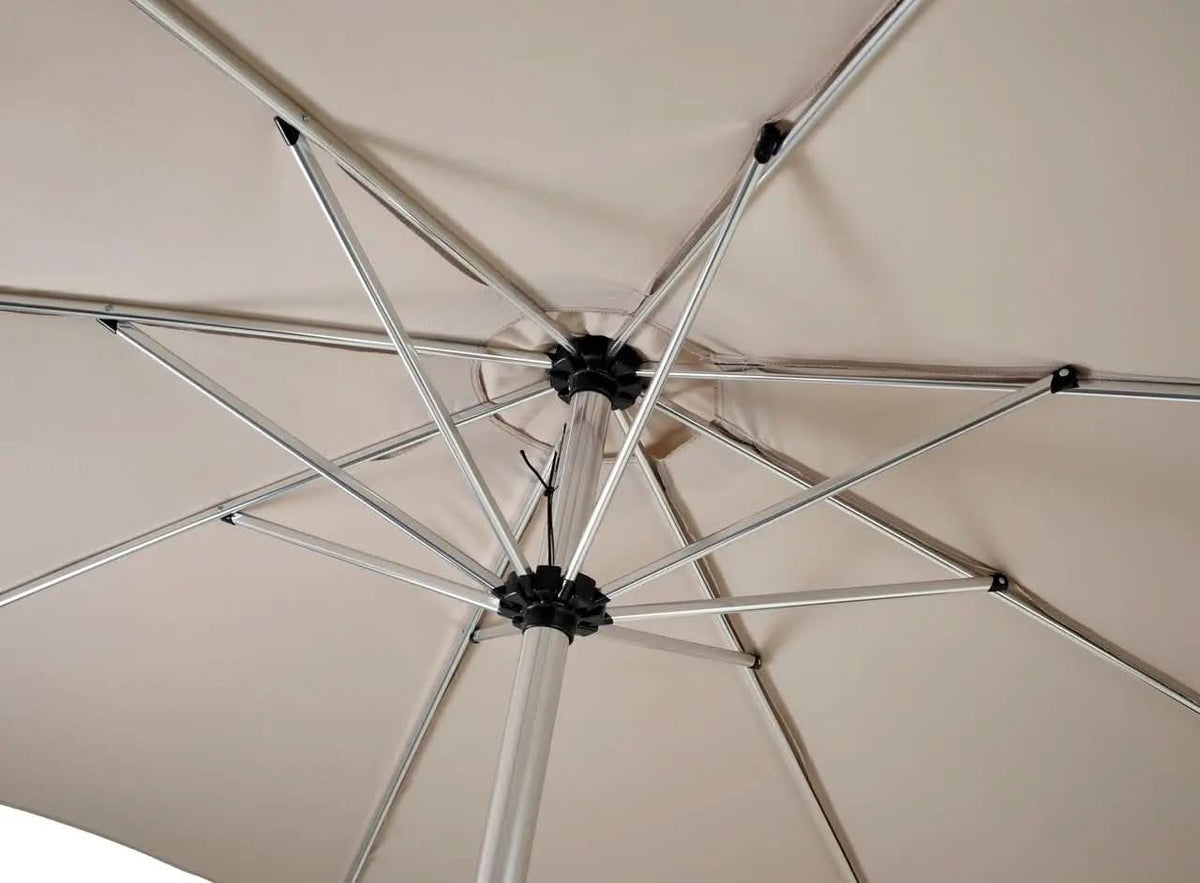 Hartman Luxe 3m Round Parasol - available in Dove Light Grey, Dark Grey, Shell & Moon