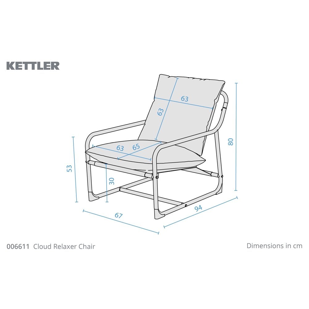 Kettler Cloud Relaxer Chair - Forest Green
