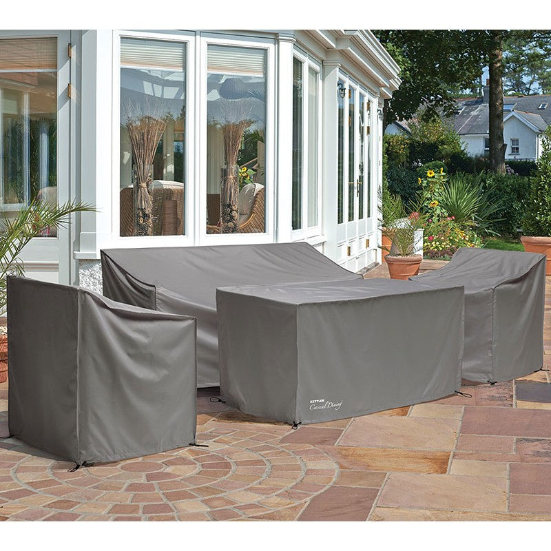 Kettler Palma Protective 3 Seater Sofa Cover In Grey