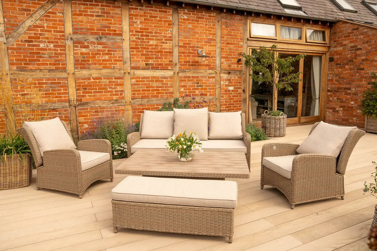 Kettler Derwent Reclining Sofa Set with Height Adjustable Table & Bench